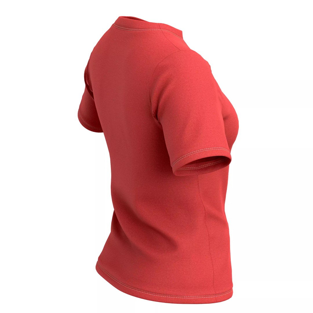 T-Shirt 3D Model – Low Poly Realistic Clothing for Games, FBX, OBJ - View 22