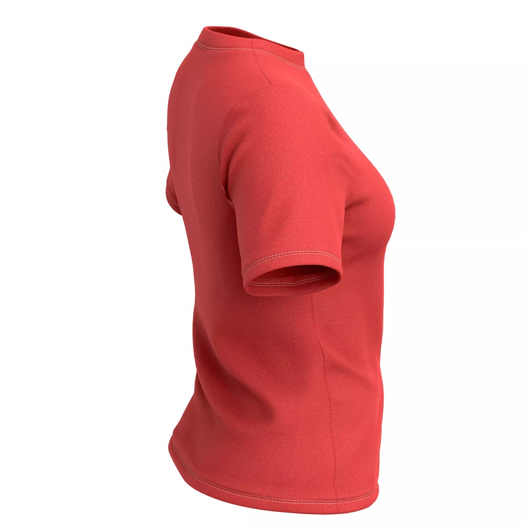 T-Shirt 3D Model – Low Poly Realistic Clothing for Games, FBX, OBJ - View 23