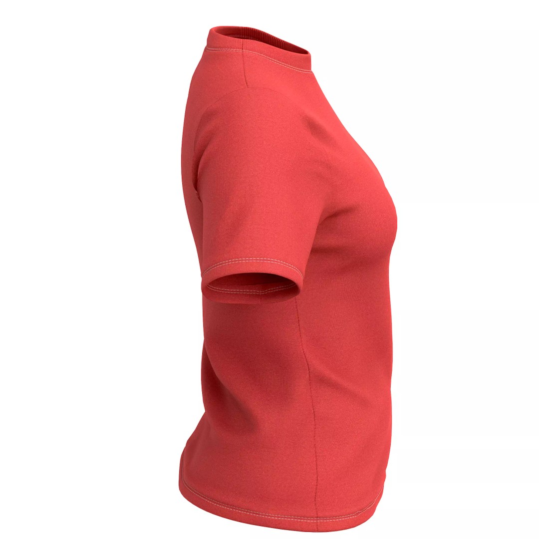 T-Shirt 3D Model – Low Poly Realistic Clothing for Games, FBX, OBJ - View 24