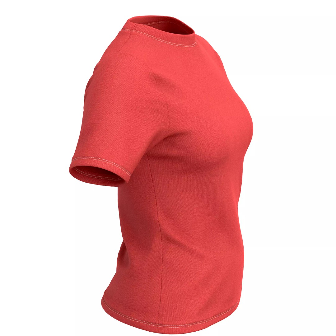 T-Shirt 3D Model – Low Poly Realistic Clothing for Games, FBX, OBJ - View 27