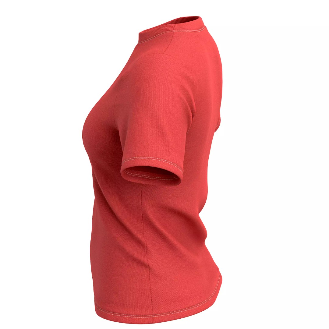 T-Shirt 3D Model – Low Poly Realistic Clothing for Games, FBX, OBJ - View 28