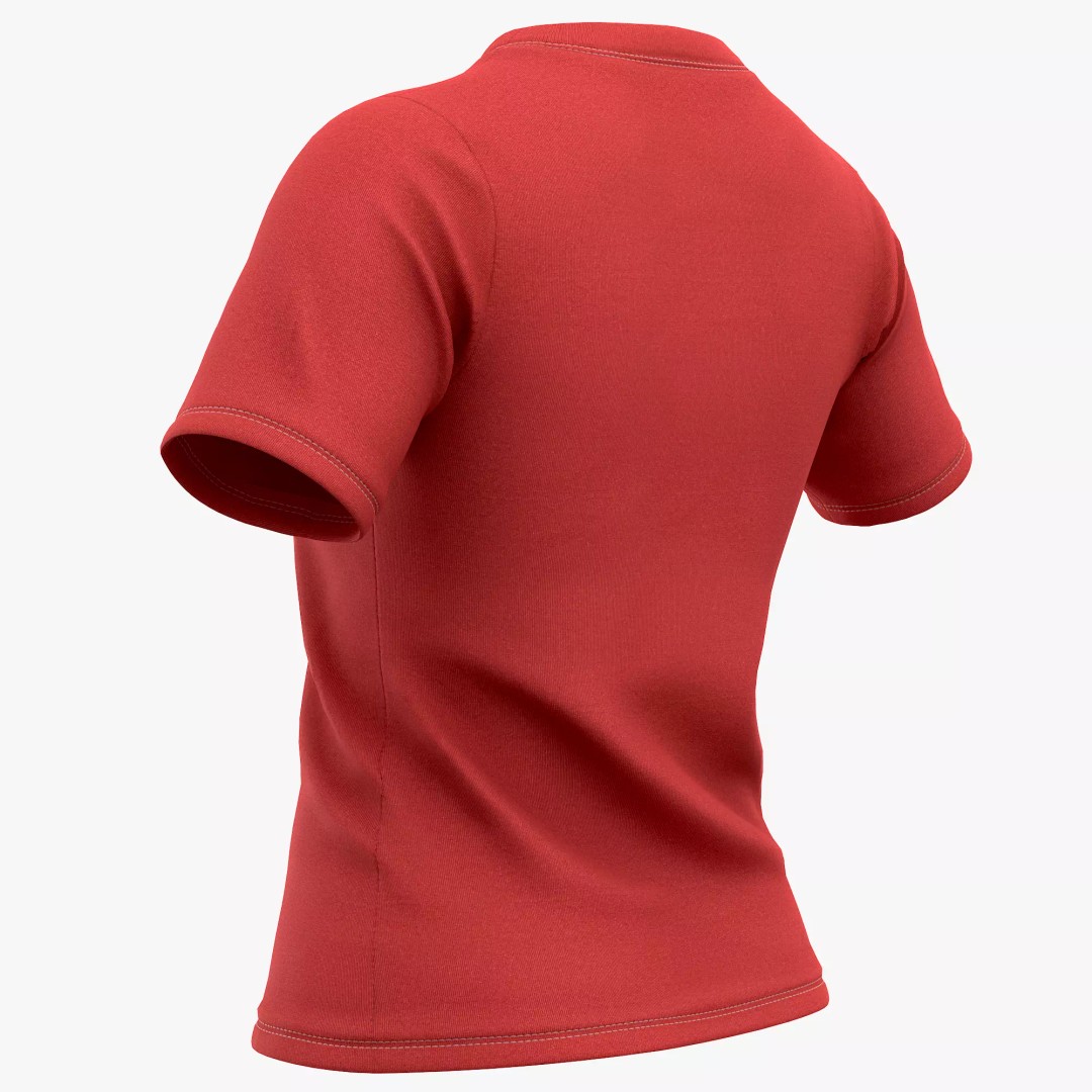 T-Shirt 3D Model – Low Poly Realistic Clothing for Games, FBX, OBJ - View 5