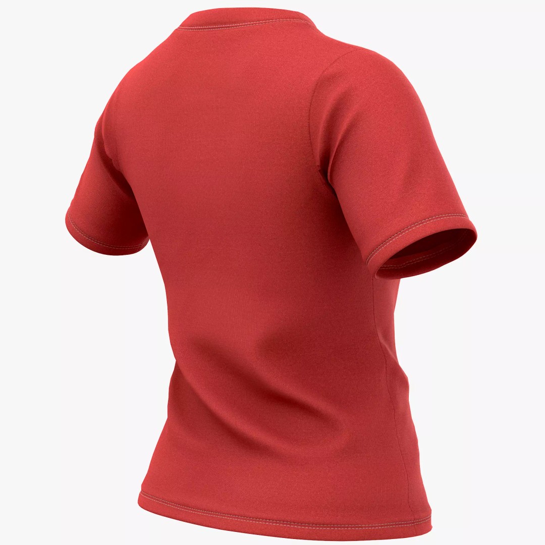 T-Shirt 3D Model – Low Poly Realistic Clothing for Games, FBX, OBJ - View 6
