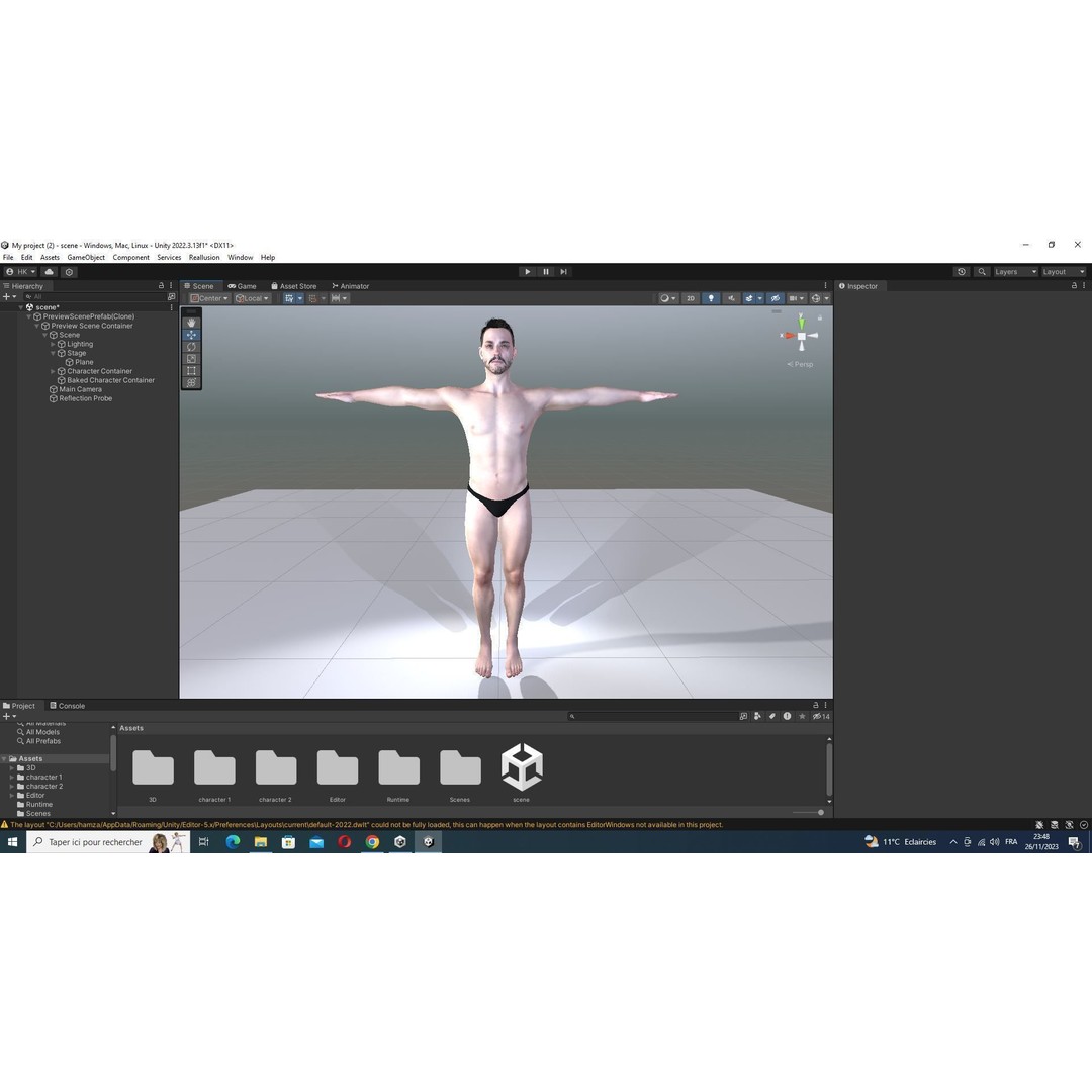 Realistic Man Base Mesh 3D Model – Low Poly Game-Ready Character, FBX - View 39