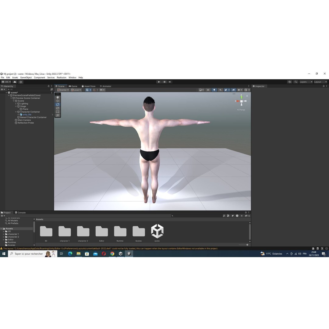 Realistic Man Base Mesh 3D Model – Low Poly Game-Ready Character, FBX - View 40