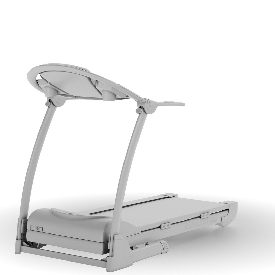 EUROFIT Pacifica Treadmill 3D Model – High Poly Fitness Equipment, FBX - View 16