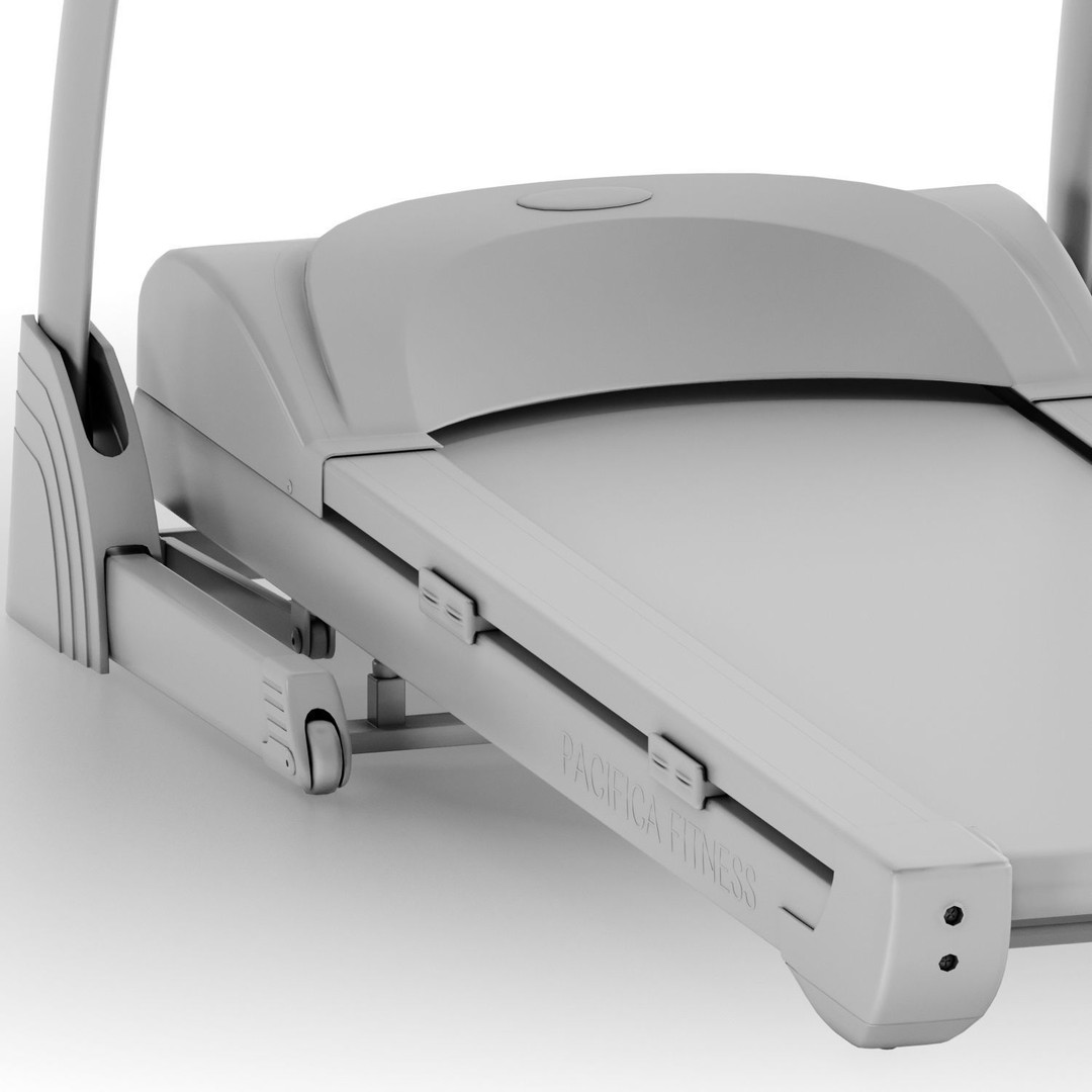 EUROFIT Pacifica Treadmill 3D Model – High Poly Fitness Equipment, FBX - View 22