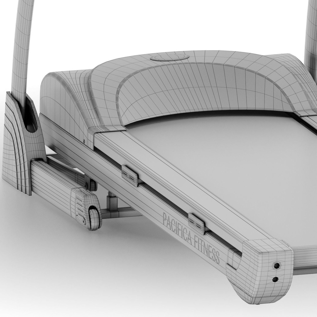 EUROFIT Pacifica Treadmill 3D Model – High Poly Fitness Equipment, FBX - View 23