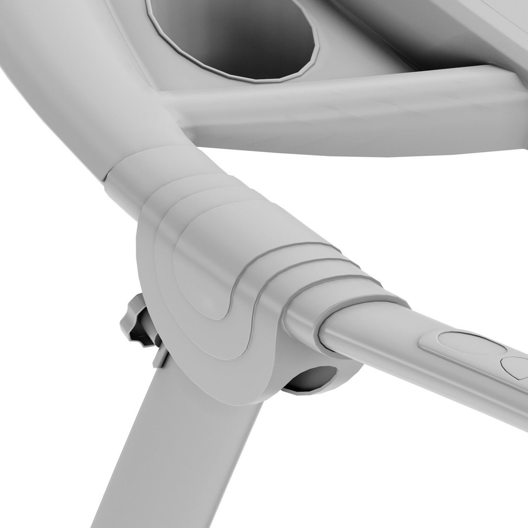 EUROFIT Pacifica Treadmill 3D Model – High Poly Fitness Equipment, FBX - View 28