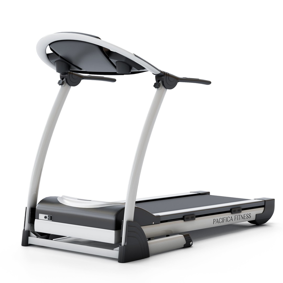 EUROFIT Pacifica Treadmill 3D Model – High Poly Fitness Equipment, FBX - View 3