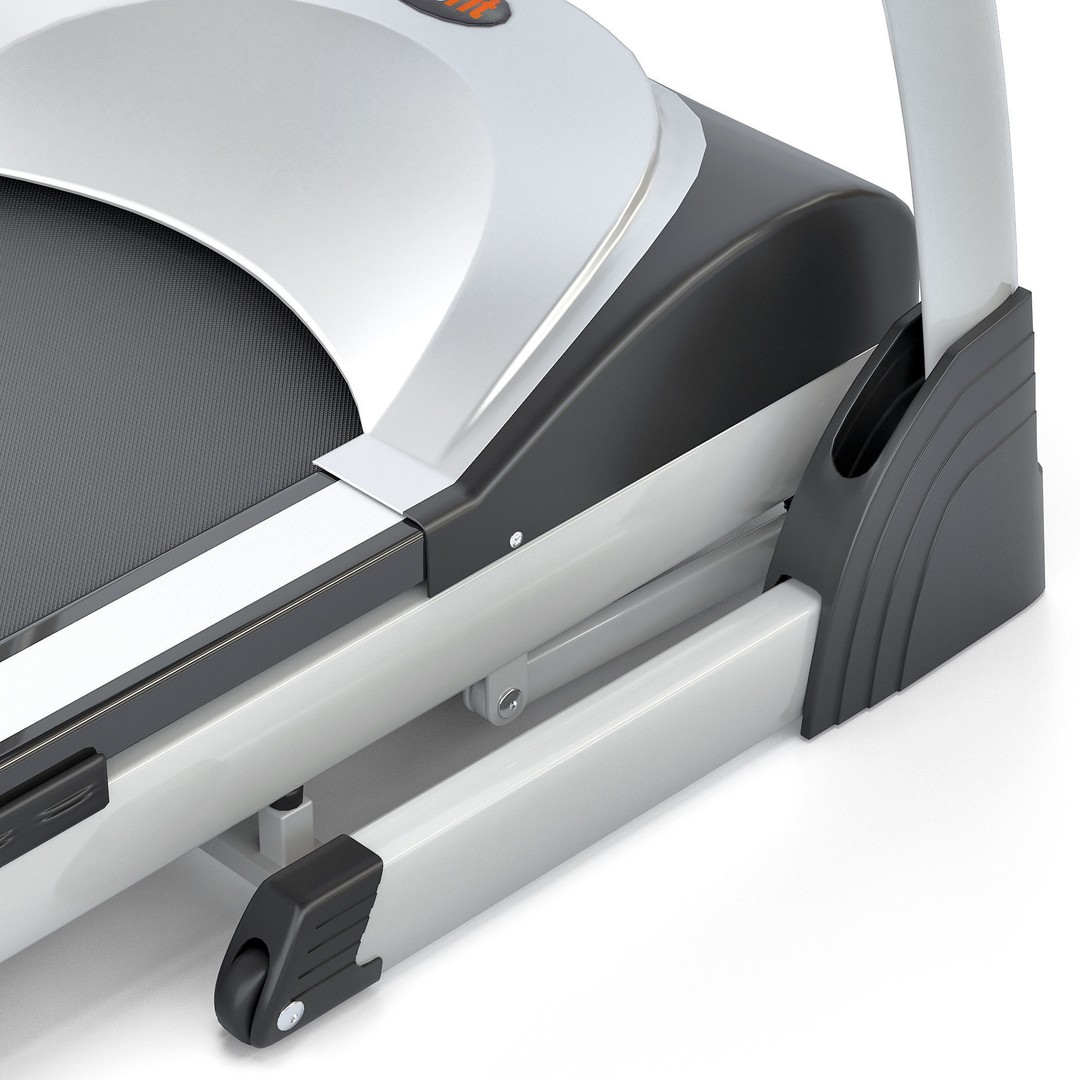 EUROFIT Pacifica Treadmill 3D Model – High Poly Fitness Equipment, FBX - View 5