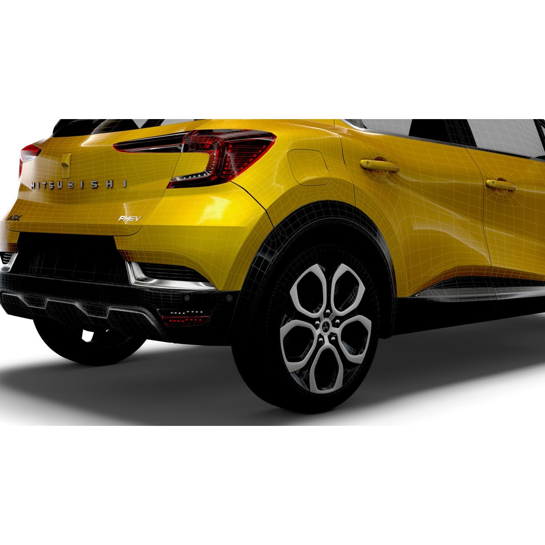 Mitsubishi ASX 2023 3D Model – High Poly Vehicle, FBX, OBJ, Game Ready