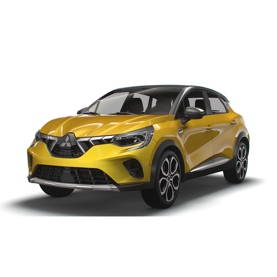 Mitsubishi ASX 2023 3D Model – High Poly Vehicle, FBX, OBJ, Game Ready - View 10