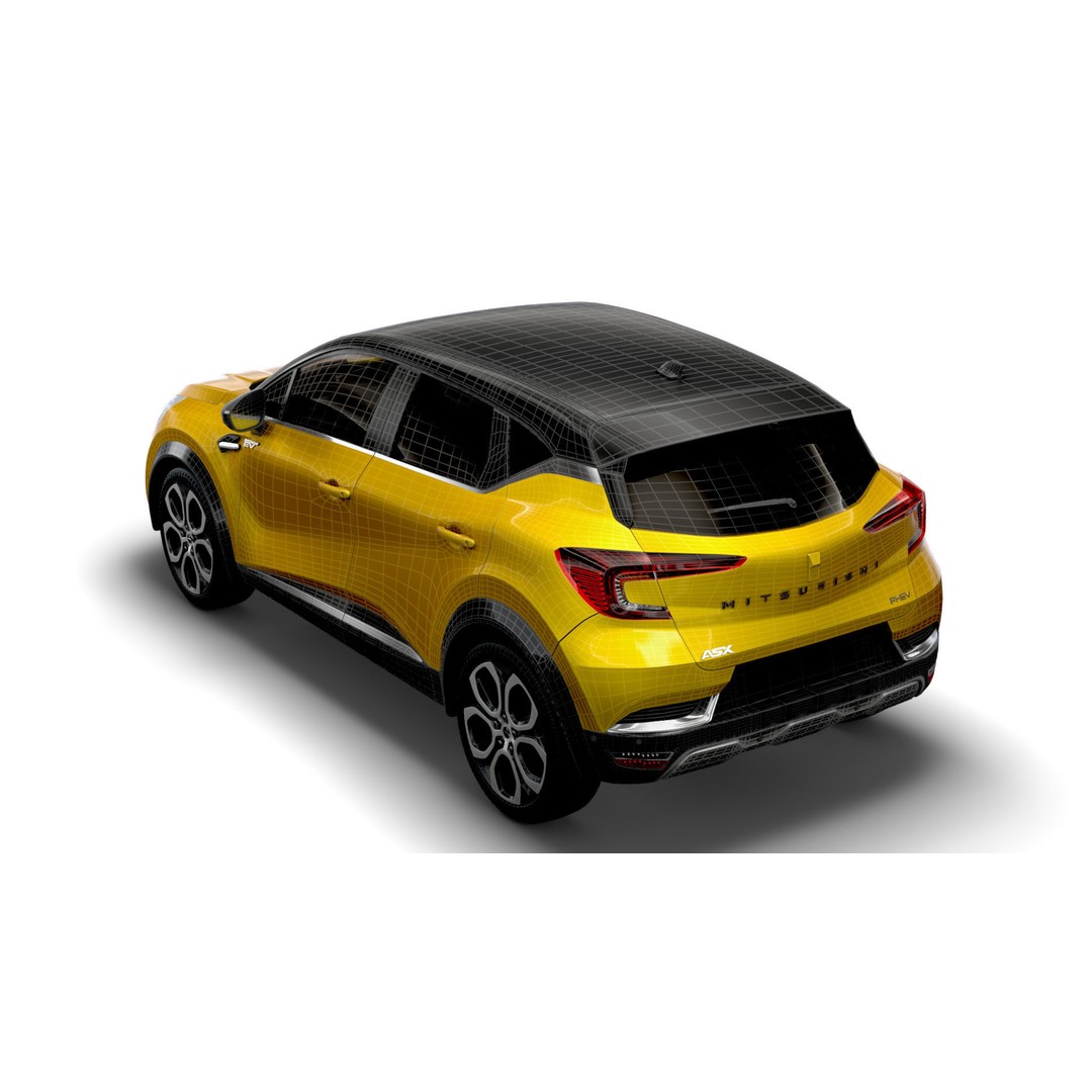Mitsubishi ASX 2023 3D Model – High Poly Vehicle, FBX, OBJ, Game Ready - View 17