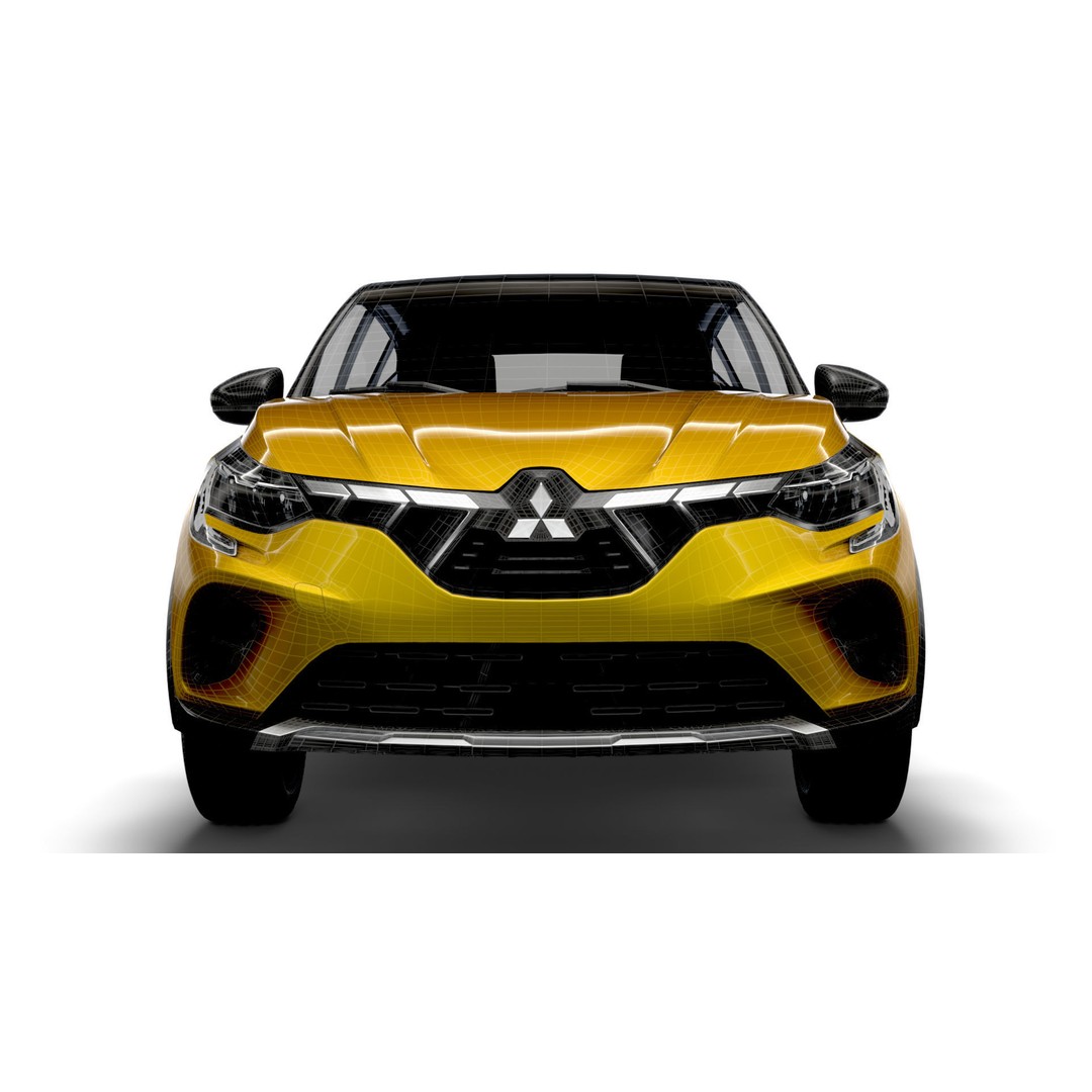 Mitsubishi ASX 2023 3D Model – High Poly Vehicle, FBX, OBJ, Game Ready - View 20