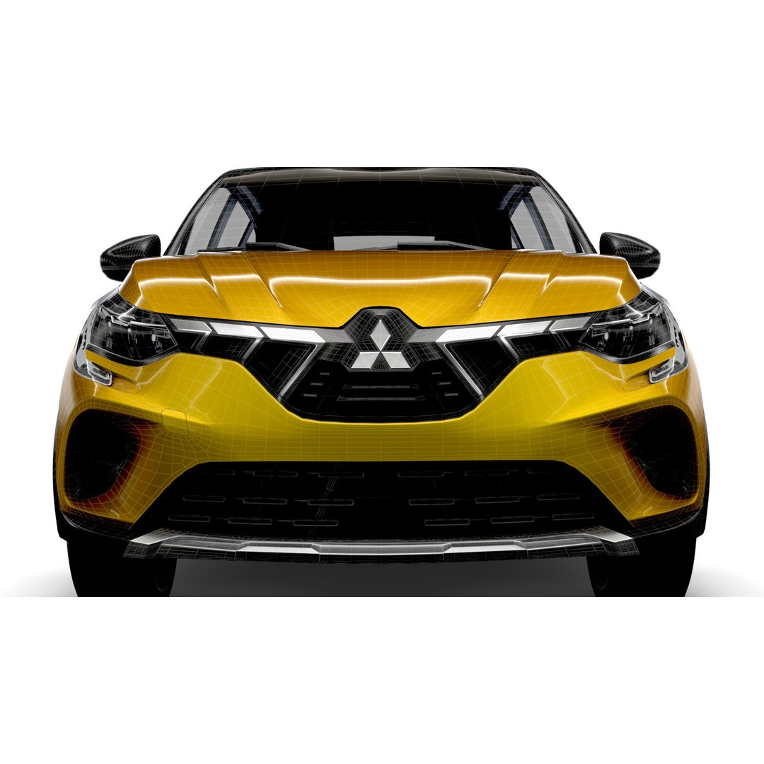 Mitsubishi ASX 2023 3D Model – High Poly Vehicle, FBX, OBJ, Game Ready - View 21