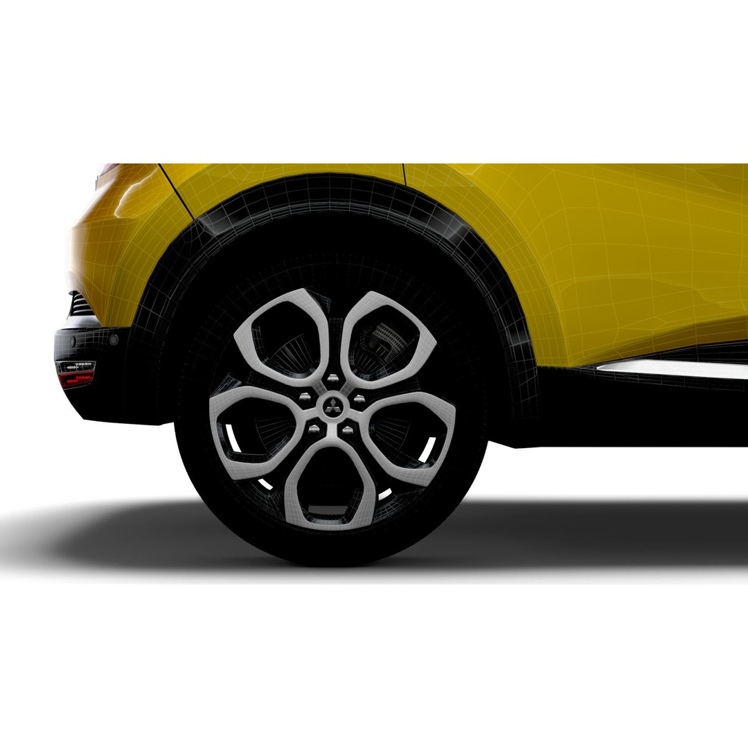 Mitsubishi ASX 2023 3D Model – High Poly Vehicle, FBX, OBJ, Game Ready - View 23