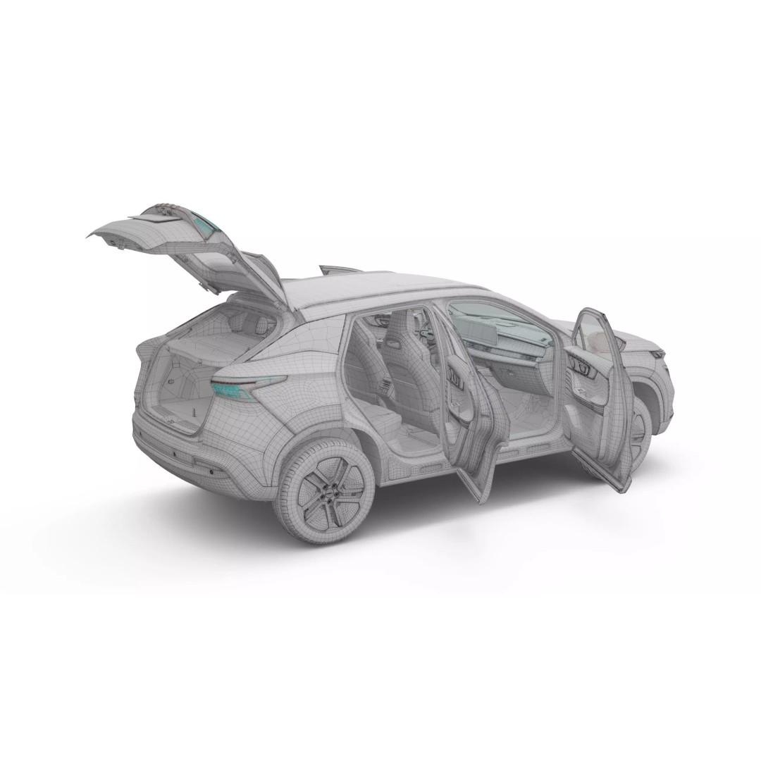 2026 Chery Omoda E5 3D Model – SUV with Interior, FBX, Blender