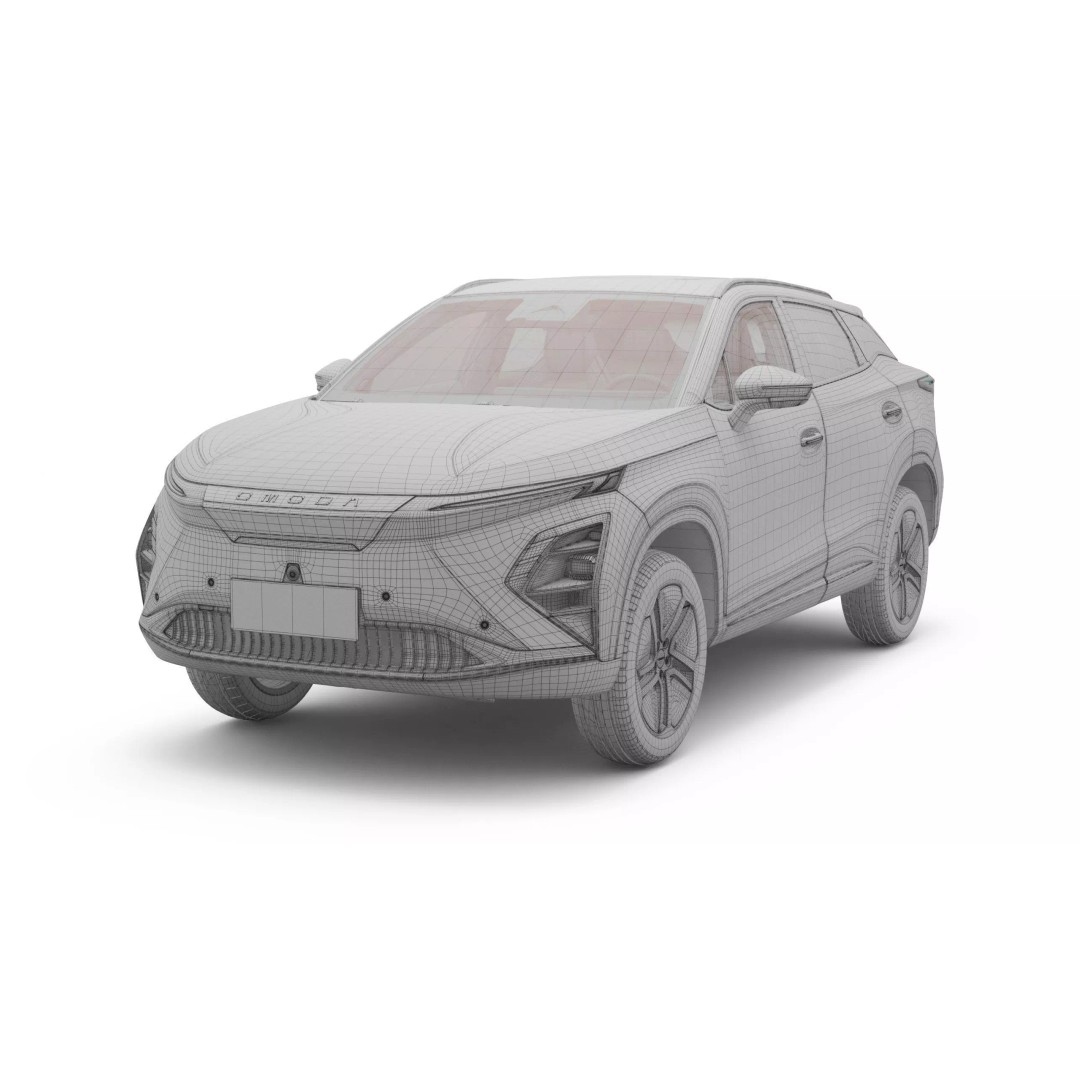 2026 Chery Omoda E5 3D Model – SUV with Interior, FBX, Blender - View 17
