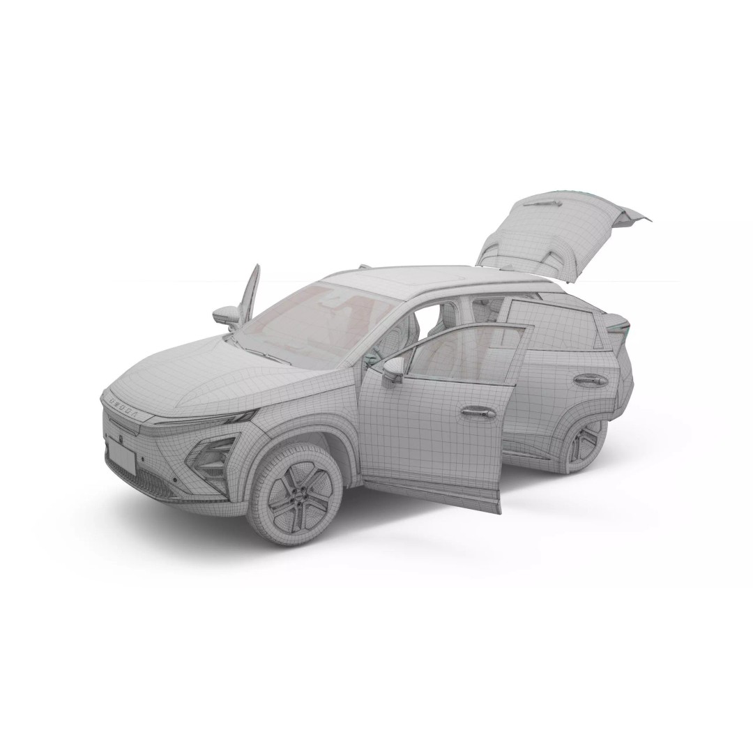2026 Chery Omoda E5 3D Model – SUV with Interior, FBX, Blender - View 22