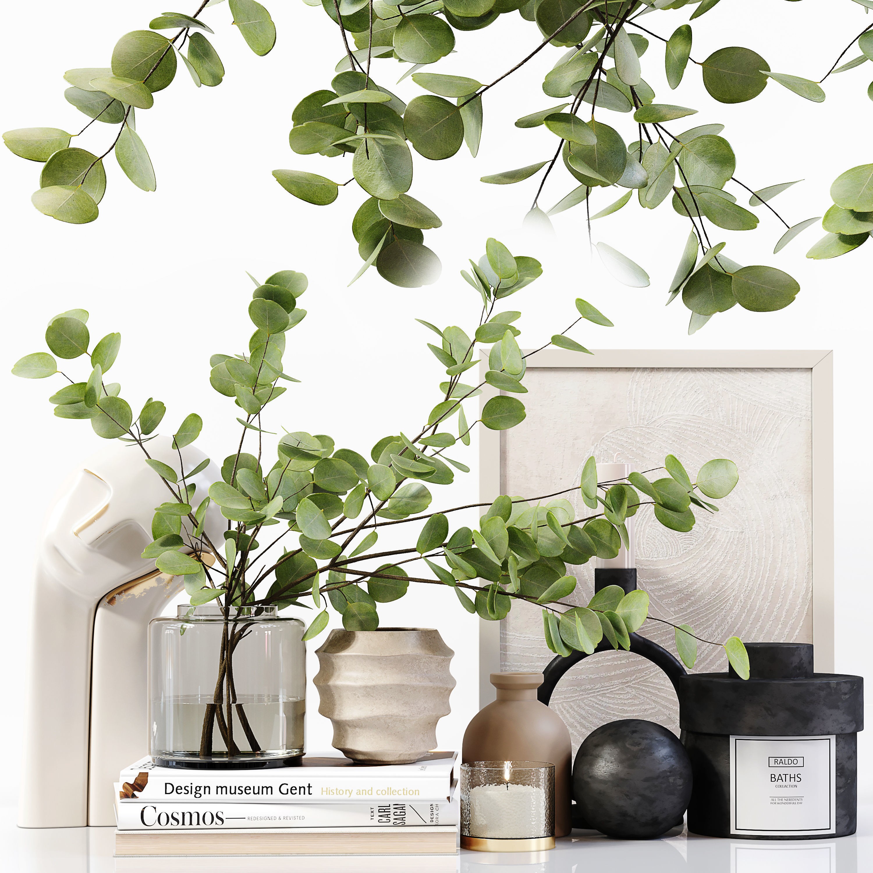 Decorative Set 174 - Low-Poly Game-Ready 3D Model - View 12