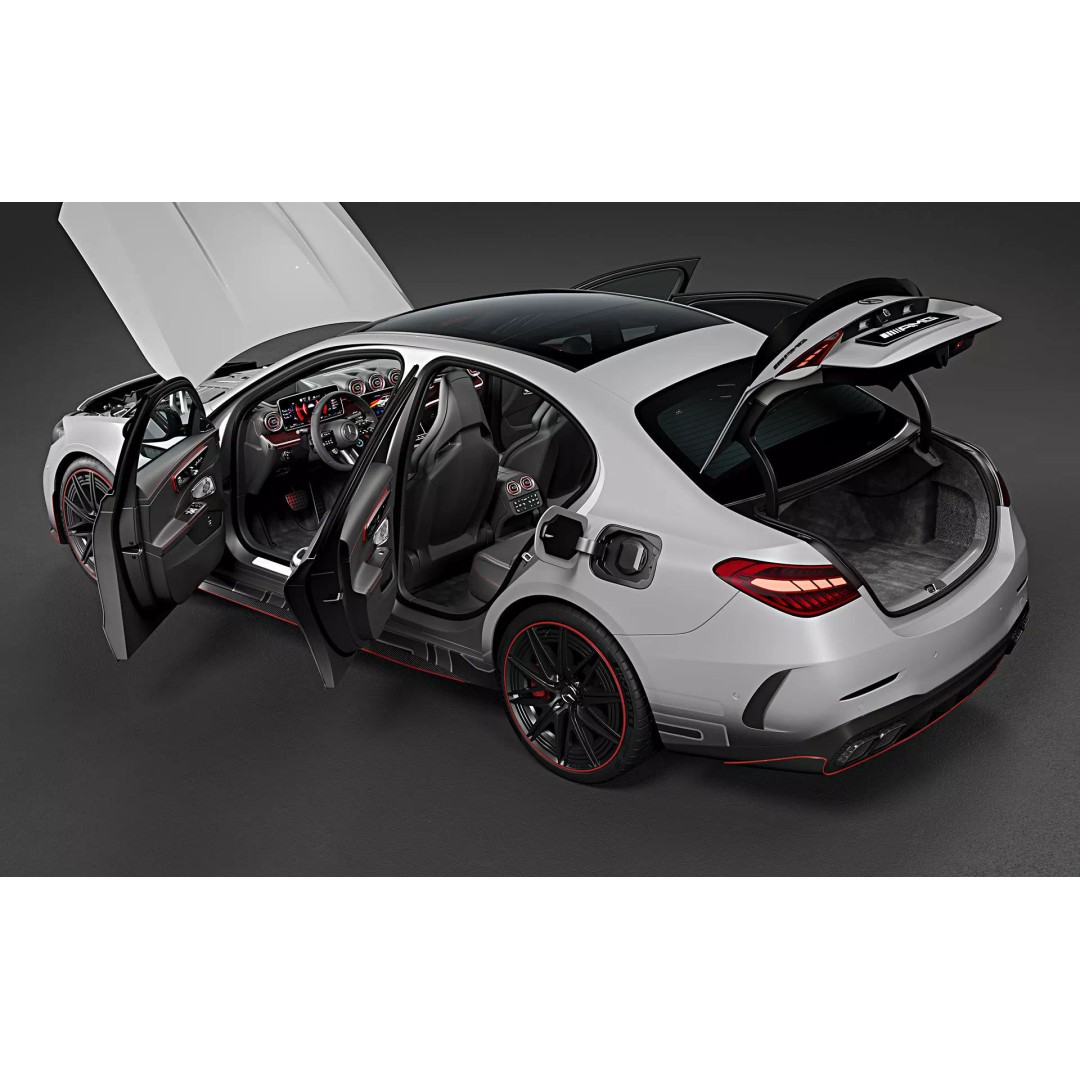 2023 Mercedes-Benz C63 S AMG E Performance F1 Edition 3D Model – High Poly Game Asset, FBX, OBJ - View 13