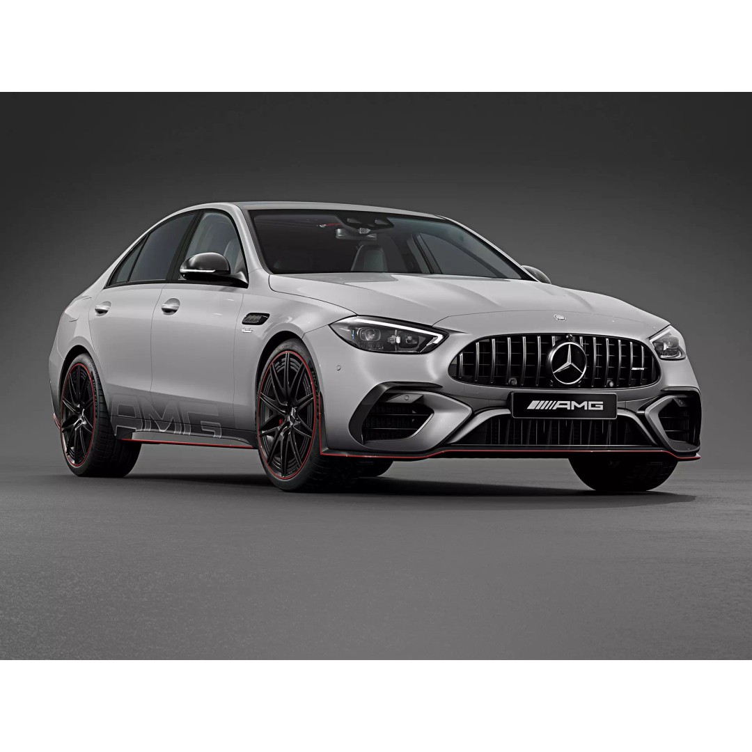 2023 Mercedes-Benz C63 S AMG E Performance F1 Edition 3D Model – High Poly Game Asset, FBX, OBJ - View 2