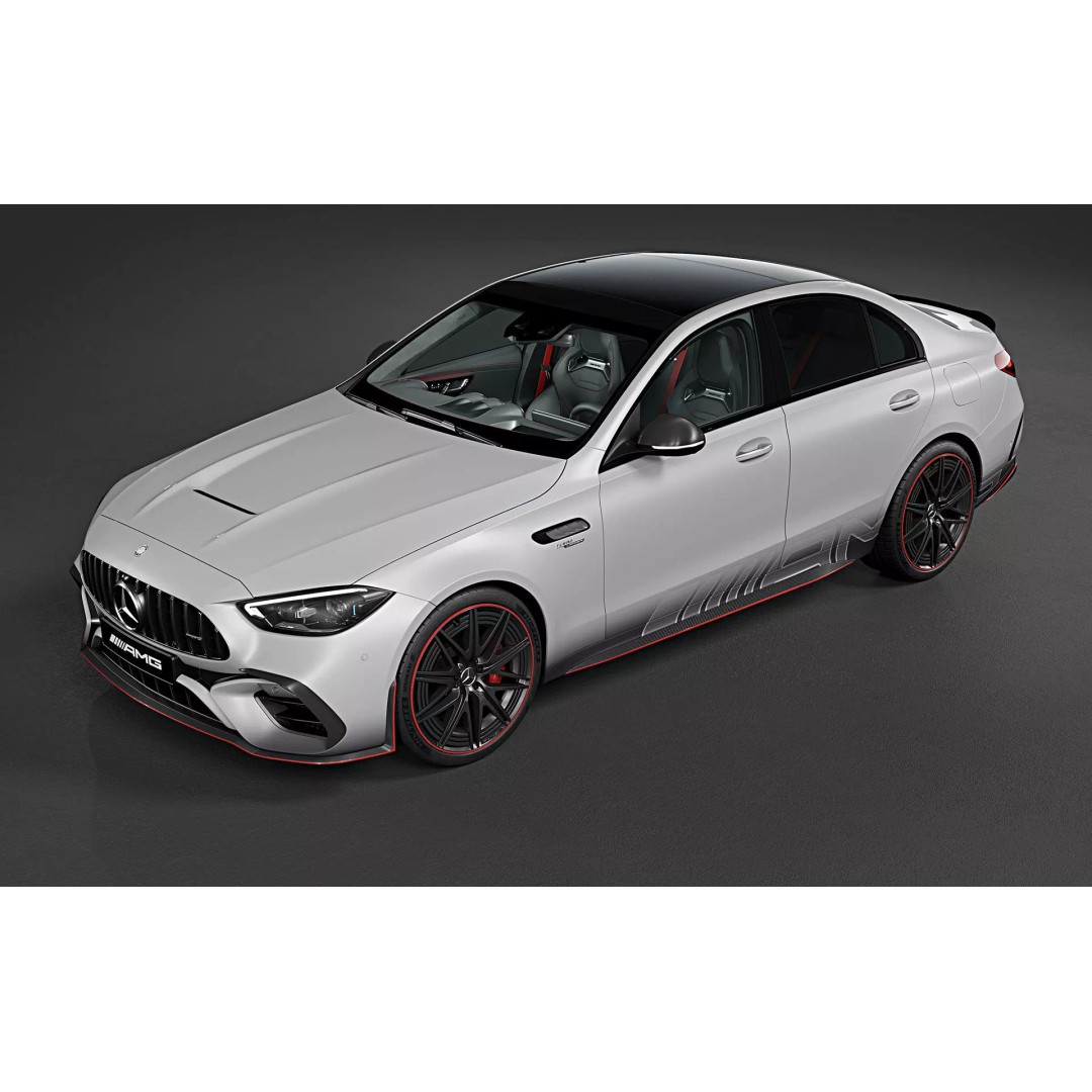 2023 Mercedes-Benz C63 S AMG E Performance F1 Edition 3D Model – High Poly Game Asset, FBX, OBJ - View 8