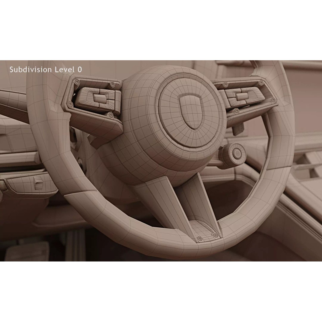2024 Porsche Panamera 4 3D Model – High Poly Game-Ready Asset, FBX, OBJ - View 35