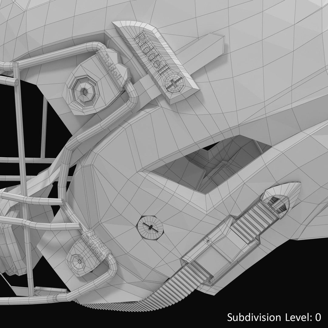 Riddel Speedflex Helmet 3D Model – Low Poly Game Asset, PBR Textures - View 21