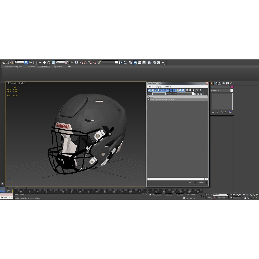 Riddel Speedflex Helmet 3D Model – Low Poly Game Asset, PBR Textures - View 29