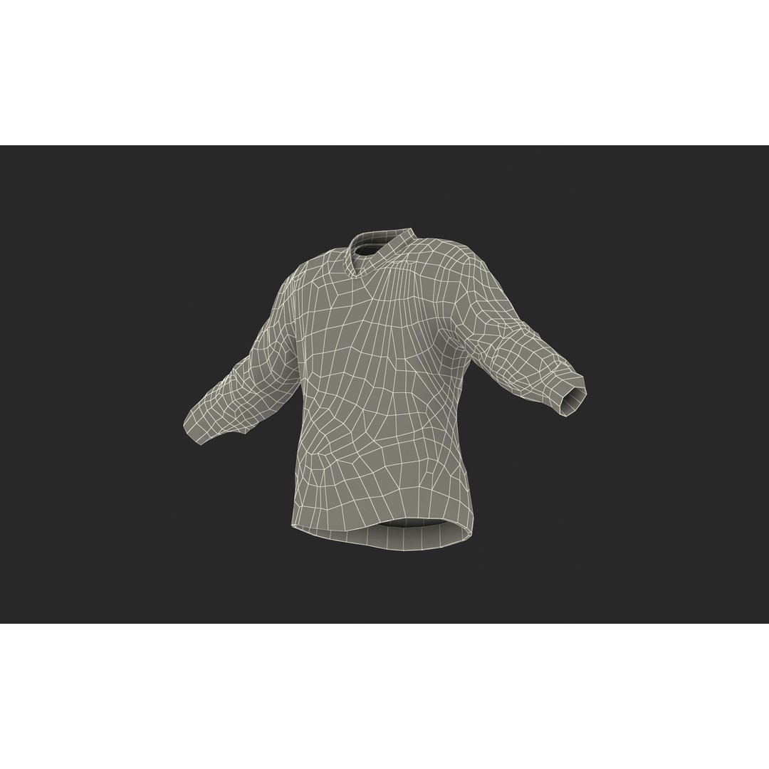 Detroit Red Wings Hockey Jersey 3D Model – High Quality PBR Textured Asset - View 17
