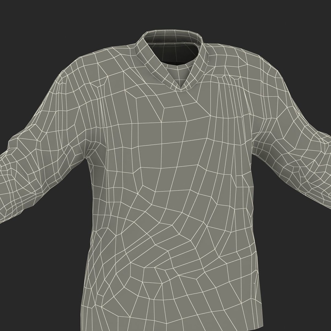 Detroit Red Wings Hockey Jersey 3D Model – High Quality PBR Textured Asset - View 19