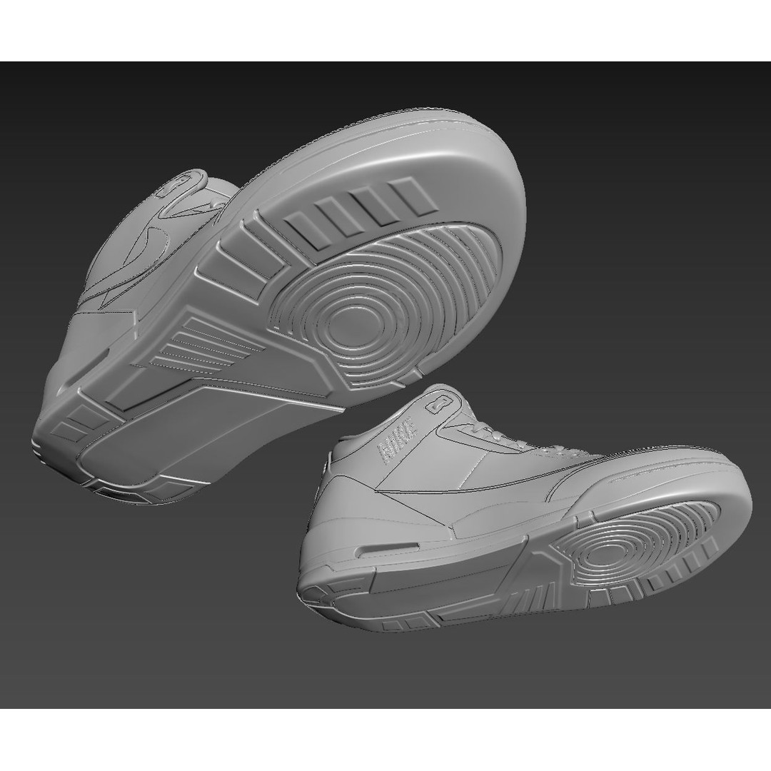 Nike Air Jordan 3 3D Model – Photorealistic Game Asset, FBX, OBJ - View 11