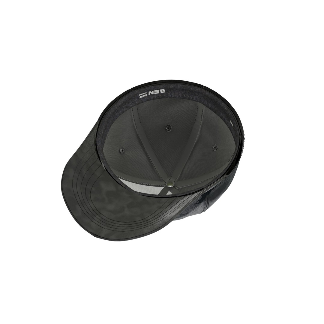 Baseball Cap 3D Model – High Quality Textured Game Asset, FBX, OBJ - View 13