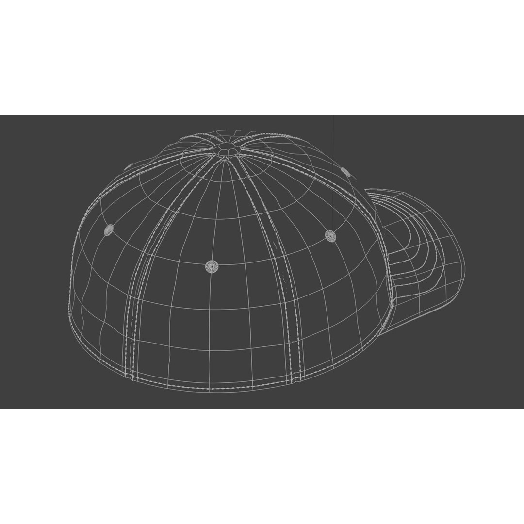 Baseball Cap 3D Model – High Quality Textured Game Asset, FBX, OBJ - View 18