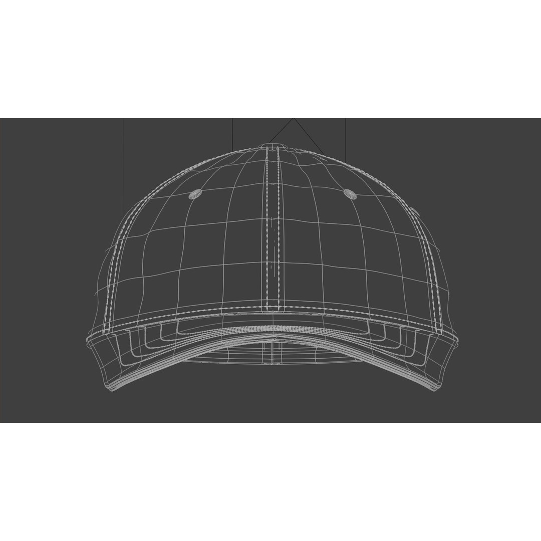 Baseball Cap 3D Model – High Quality Textured Game Asset, FBX, OBJ - View 19