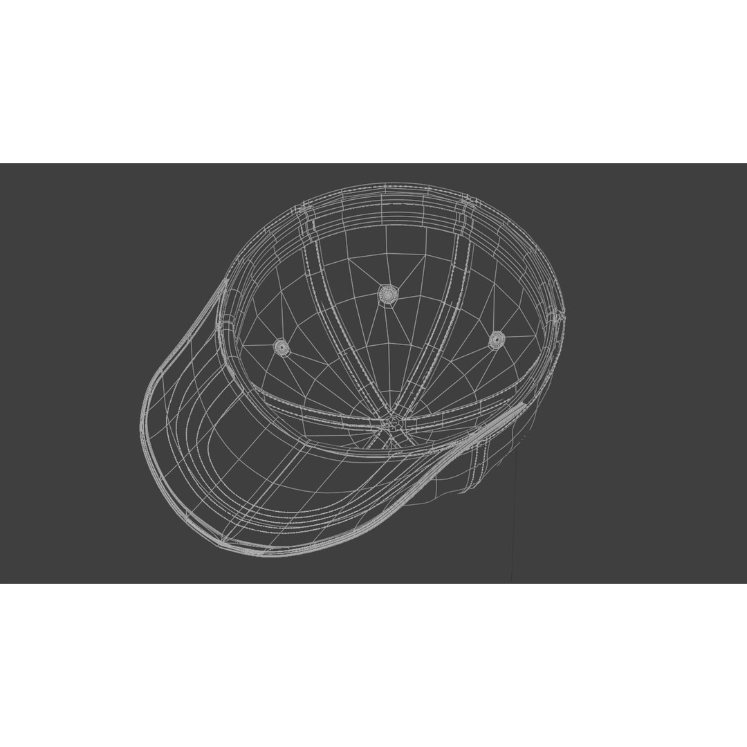Baseball Cap 3D Model – High Quality Textured Game Asset, FBX, OBJ - View 21