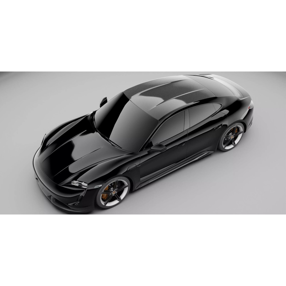 Porsche Taycan 2020 3D Model – High Poly Rigged Asset for Blender - View 4