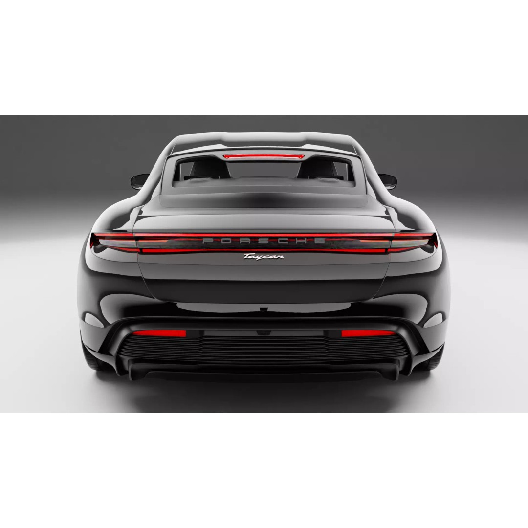 Porsche Taycan 2020 3D Model – High Poly Rigged Asset for Blender - View 7