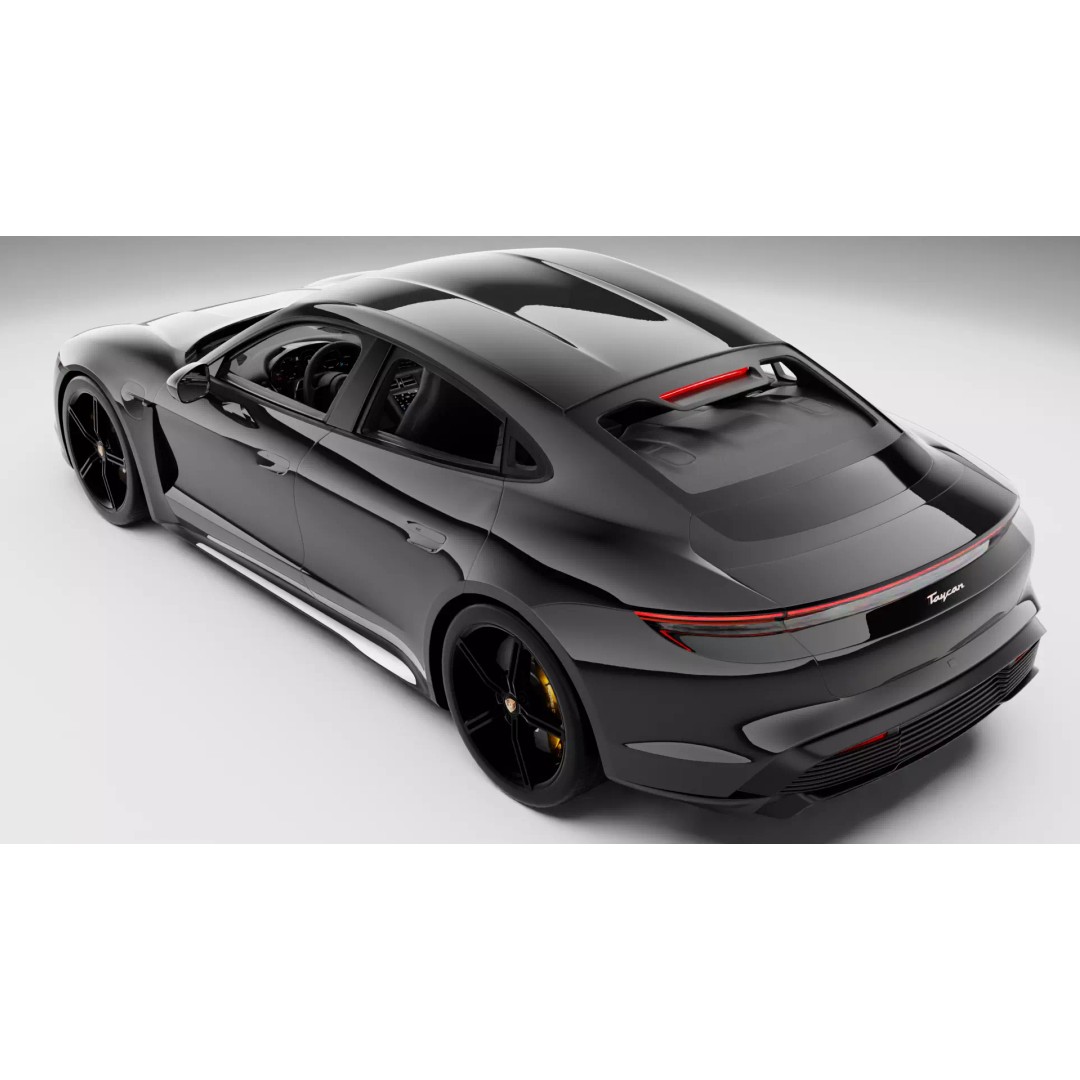 Porsche Taycan 2020 3D Model – High Poly Rigged Asset for Blender - View 8