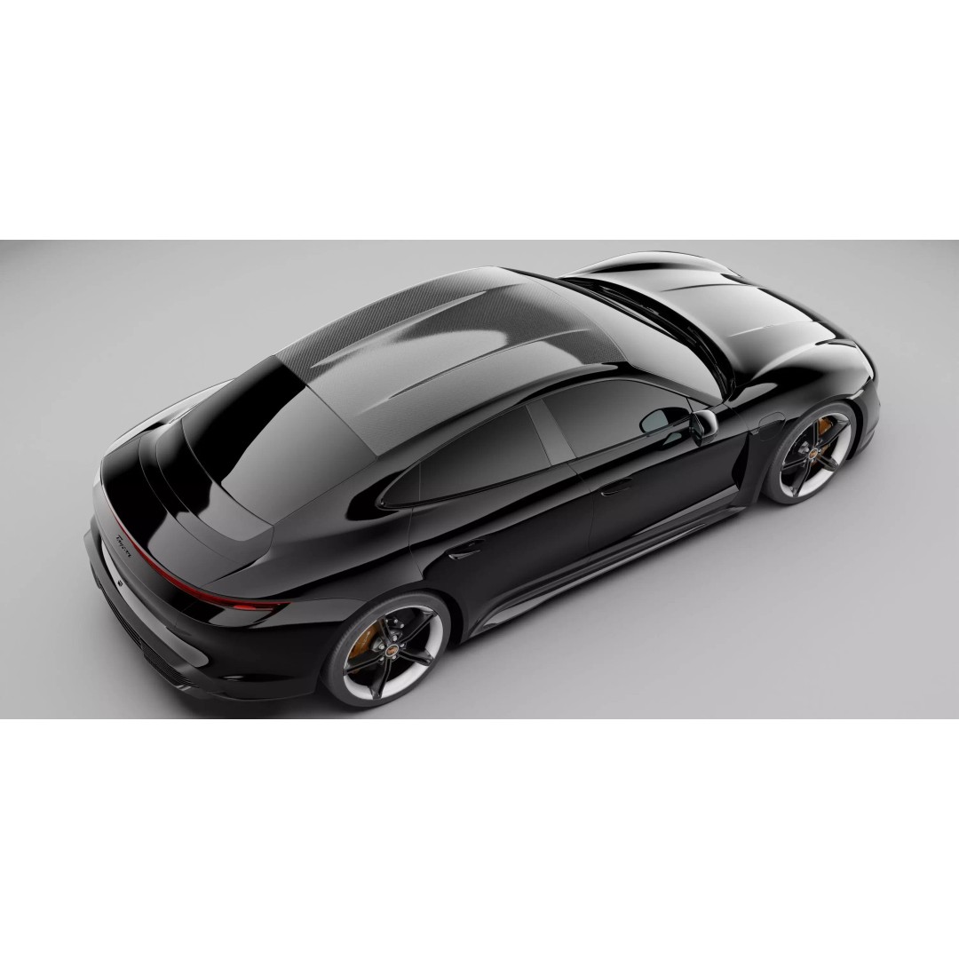 Porsche Taycan 2020 3D Model – High Poly Rigged Asset for Blender - View 9