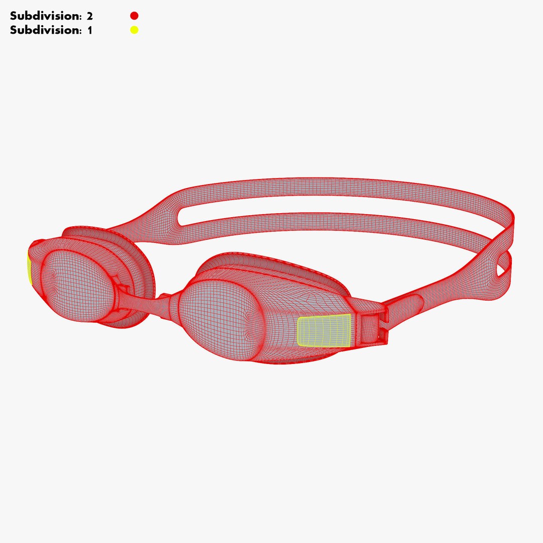 Swim Goggles 3D Model – High-Quality PBR Asset for Rendering