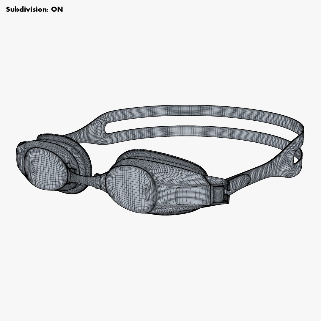 Swim Goggles 3D Model – High-Quality PBR Asset for Rendering - View 12