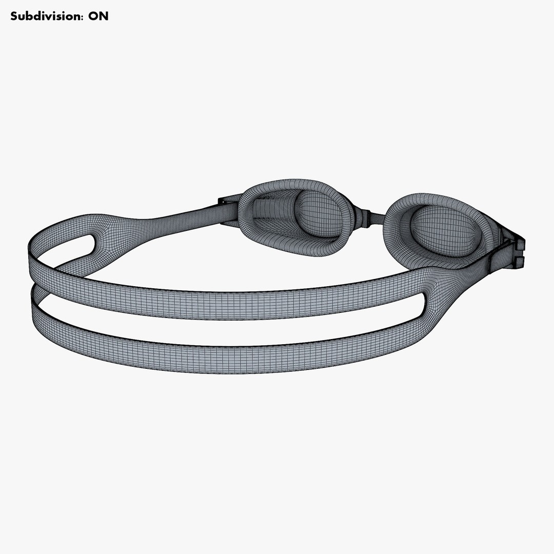 Swim Goggles 3D Model – High-Quality PBR Asset for Rendering - View 14