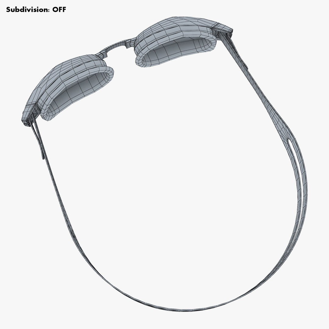 Swim Goggles 3D Model – High-Quality PBR Asset for Rendering - View 21