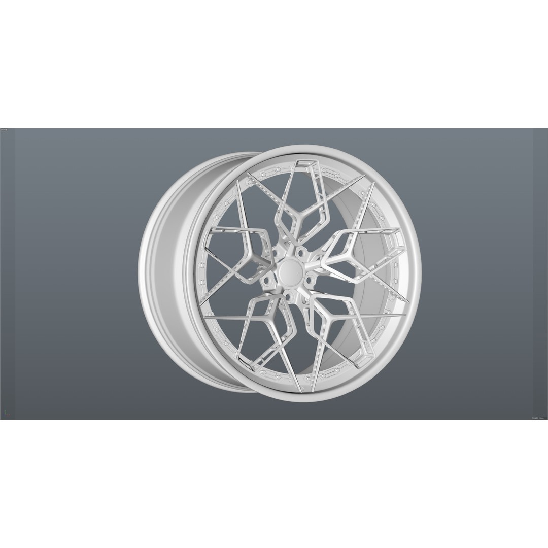 HRE 3D Model – Low Poly Vehicle Part with PBR Textures, FBX - View 14
