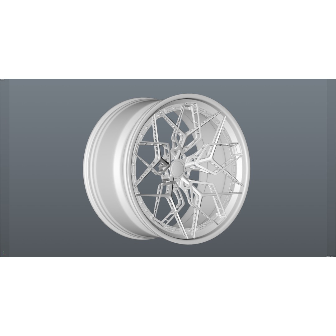 HRE 3D Model – Low Poly Vehicle Part with PBR Textures, FBX - View 15