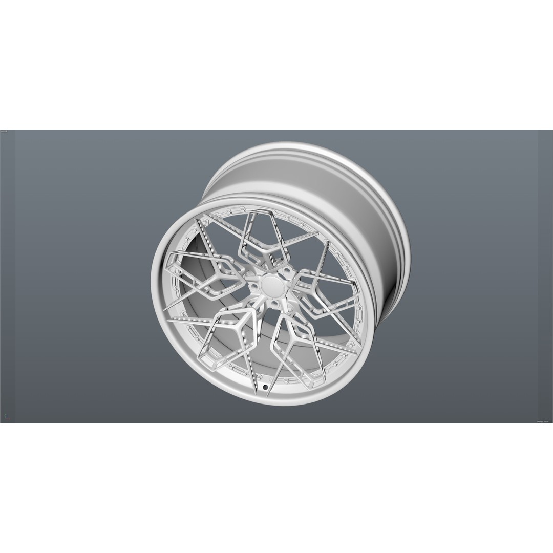 HRE 3D Model – Low Poly Vehicle Part with PBR Textures, FBX - View 17