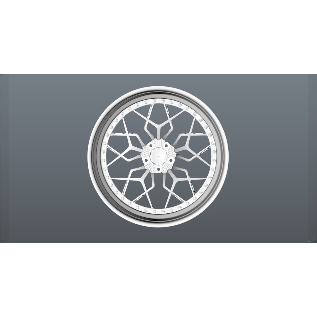 HRE 3D Model – Low Poly Vehicle Part with PBR Textures, FBX - View 19